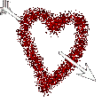 Gif animé coeur tag rouge